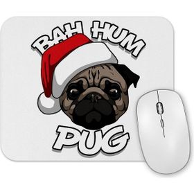 Baskı Dükkanı Bah Hum Pug Christmas Mouse Pad