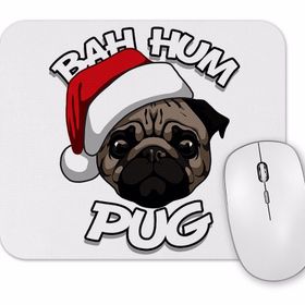 Baskı Dükkanı Bah Hum Pug Christmas Mouse Pad