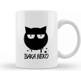 Baskı Dükkanı Baka Neko Anime Manga Cat Kedi Kupa Bardak