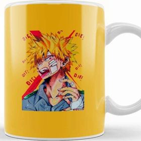Baskı Dükkanı Bakugou Katsuki Porselen Kupa