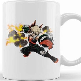 Baskı Dükkanı Bakugou Katsuki Porselen Kupa