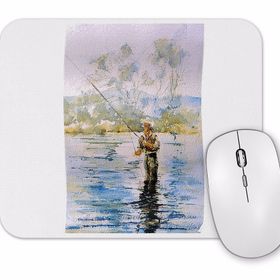 Baskı Dükkanı Balıkçı Balık 2 Mouse Pad