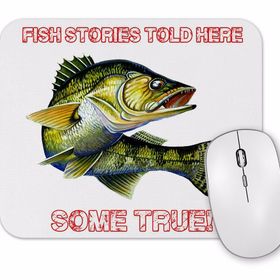 Baskı Dükkanı Balıkçı Balık 3 Mouse Pad