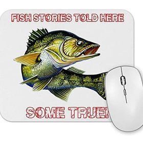 Baskı Dükkanı Balıkçı Balık 3 Mouse Pad
