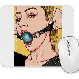Baskı Dükkanı Ballgag Mouse Pad