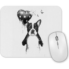 Baskı Dükkanı Balloon Dog Pug Köpek Mouse Pad