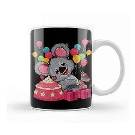 Baskı Dükkanı Balloon Funny Koala Kids Birthday Koala Masque Kupa