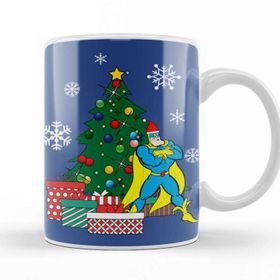 Baskı Dükkanı Bananaman Around the Christmas Tree Kupa Bardak