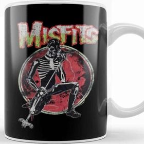 Baskı Dükkanı Band Vintage Misfits Skull Kupa