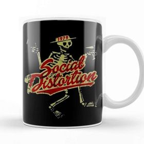 Baskı Dükkanı Band Vintage Social Old Rock Kupa