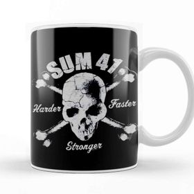 Baskı Dükkanı Band Vintage Sum 41 Harder Faster Kupa
