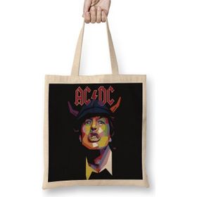 Baskı Dükkanı Banda Ac Dc Rock Müzik Grubu Bez Çanta