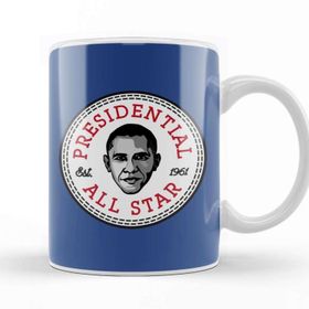 Baskı Dükkanı Barack Obama Presidential All Star Converse Logo Kupa