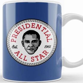 Baskı Dükkanı Barack Obama Presidential All Star Converse Logo Kupa