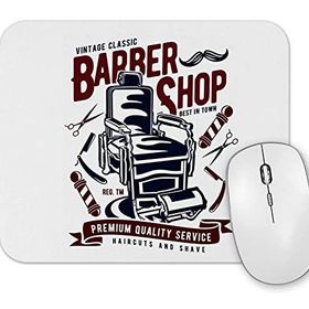 Baskı Dükkanı Barber Shop Mouse Pad