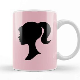 Baskı Dükkanı Barbie Head Logo Kupa