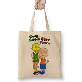 Baskı Dükkanı Bart Funnie E Doug Simpson Bez Çanta
