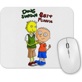 Baskı Dükkanı Bart Funnie E Doug Simpson Mouse Pad