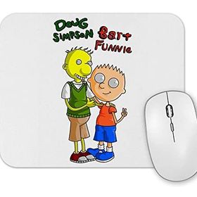 Baskı Dükkanı Bart Funnie E Doug Simpson Mouse Pad