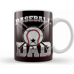 Baskı Dükkanı Baseball Dad Son Daughter Baseball Player Papa Father Daddy Kupa