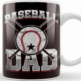 Baskı Dükkanı Baseball Dad Son Daughter Baseball Player Papa Father Daddy Kupa