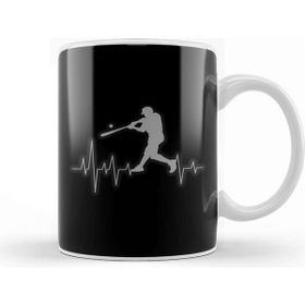 Baskı Dükkanı Baseball Heartbeat Elevated Heart Beat Clean Hit Kupa