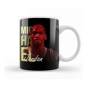 Baskı Dükkanı Basketball Player Michael Jordan Porselen Kupa