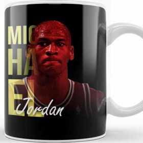 Baskı Dükkanı Basketball Player Michael Jordan Porselen Kupa