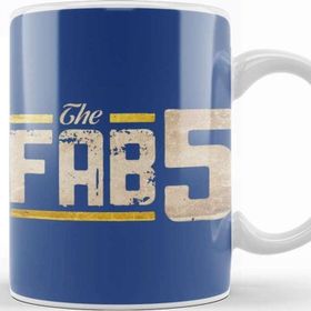 Baskı Dükkanı Basketball Team Logo Fab 5 Basket Ball Kupa