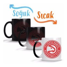 Baskı Dükkanı Basketbol Takımı Atlanta Hawks Sihirli Porselen Kupa