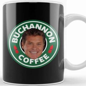 Baskı Dükkanı Baywatch Buchannon Coffee David Hasselhoff Starbucks Logo Kupa