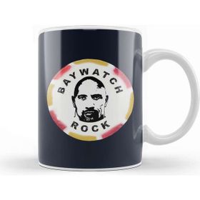 Baskı Dükkanı Baywatch Stick of Rock Dwayne Johnson Kupa