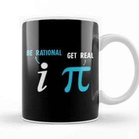 Baskı Dükkanı Be Rational Get Real Funny Math Joke Stats Pun Kupa