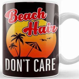 Baskı Dükkanı Beach Hair Island Summer Travel Vacation Ocean Sunbathing Kupa