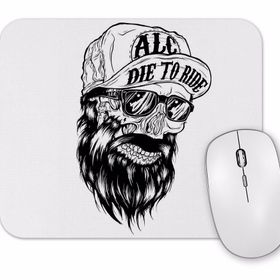 Baskı Dükkanı Beard Skull Mouse Pad