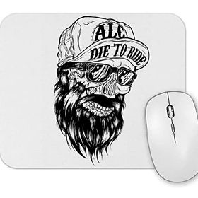 Baskı Dükkanı Beard Skull Mouse Pad