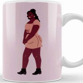 Baskı Dükkanı Beautiful Black Woman Kupa