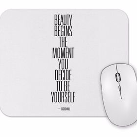 Baskı Dükkanı Beauty Begins Mouse Pad