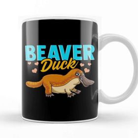 Baskı Dükkanı Beaver Duck Platypus Pun Cute Duck Billed Platypus Kupa