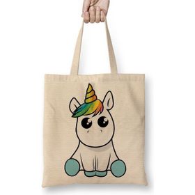 Baskı Dükkanı Bebek Unicorn Bez Çanta