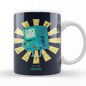 Baskı Dükkanı Beemo Retro Japanese Adventure Time Kupa Bardak