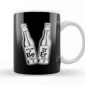 Baskı Dükkanı Beer Beryllium Erbium Funny Chemistry Periodic Pun Kupa Bardak