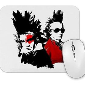 Baskı Dükkanı Beethoven Mozart Punk Mouse Pad