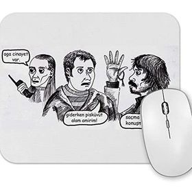 Baskı Dükkanı Behzat Ç Sevmek Güzel Şey De Acısı Kötü Mouse Pad