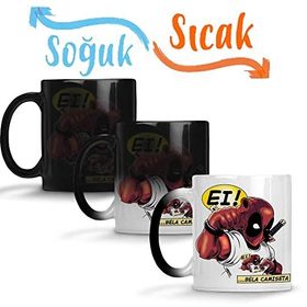 Baskı Dükkanı Bela Spiderman Sihirli Porselen Bardak Kupa