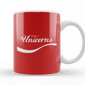 Baskı Dükkanı Believe In Unicorns Coke Mix Kupa