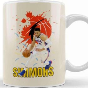 Baskı Dükkanı Ben Simmons Ben Simmons Vintage Art Legend Basketball Gift Vintage Retro Style Kupa