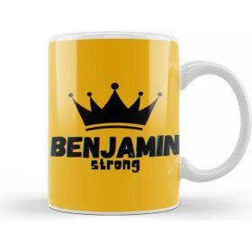 Baskı Dükkanı Benjamin Name Custom Vintage Retro Rainbow Style Design Giftbaby Gift For Him Kupa Bardak