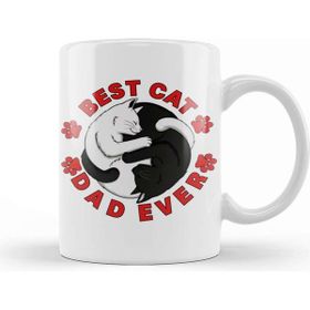 Baskı Dükkanı Best Cat Dad Ever 05 Kupa