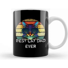 Baskı Dükkanı Best Cat Dad Ever Kedi 02 Kupa